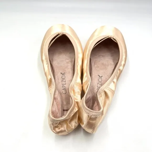 Capezio Womens Size 11.5 Donatella 1138W #2 Petal Pink Pointe Ballet Dance Shoes