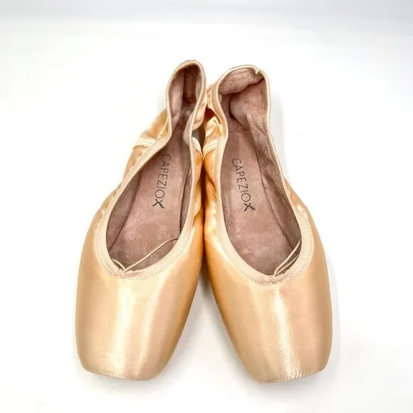 Capezio Womens Size 11.5 Donatella 1138W #2 Petal Pink Pointe Ballet Dance Shoes