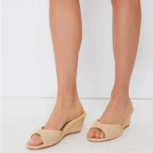 Carrie Forbes Nador Raffia Wedge Sandals