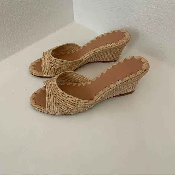 Carrie Forbes Nador Raffia Wedge Sandals