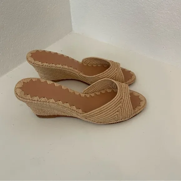Carrie Forbes Nador Raffia Wedge Sandals