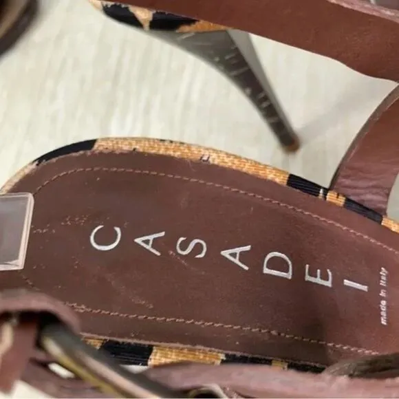 Casadei Leather Slingback Heels, Italian, Cocktails, Party, Date Mob Wife 8.5