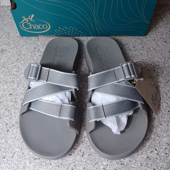 Chaco Chillos Slide Gray Sandals Men's Shoes