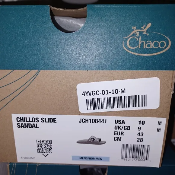 Chaco Chillos Slide Gray Sandals Men's Shoes