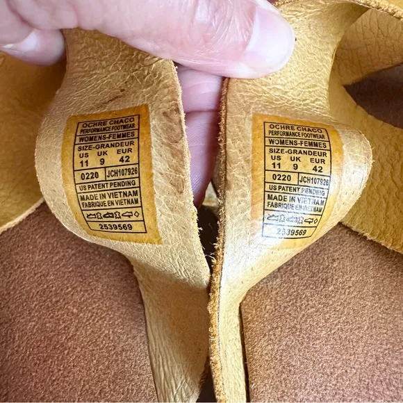 Chaco Wayfarer Yellow Ochre Suede Leather Slide Sandals