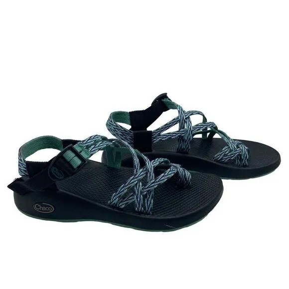 Chaco ZX/2 Classic Double Strap Sandals Teal Blue Womens Size 8