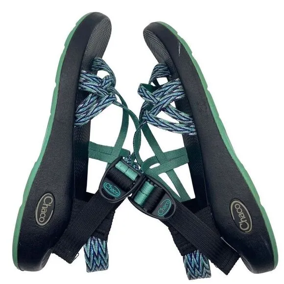 Chaco ZX/2 Classic Double Strap Sandals Teal Blue Womens Size 8