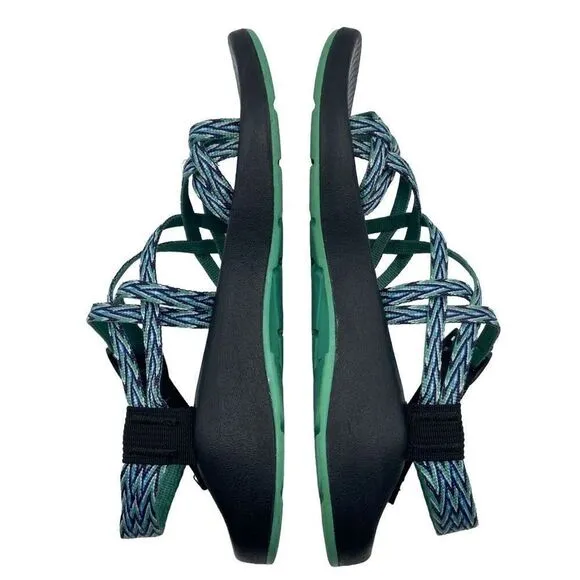 Chaco ZX/2 Classic Double Strap Sandals Teal Blue Womens Size 8