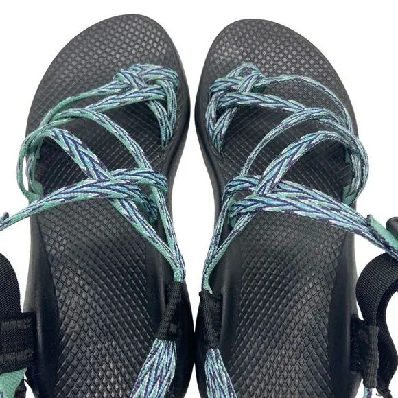 Chaco ZX/2 Classic Double Strap Sandals Teal Blue Womens Size 8