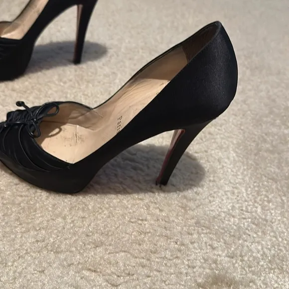 Christian Louboutin peep toe heels