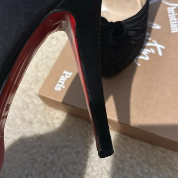 Christian Louboutin peep toe heels