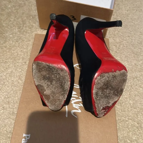 Christian Louboutin peep toe heels