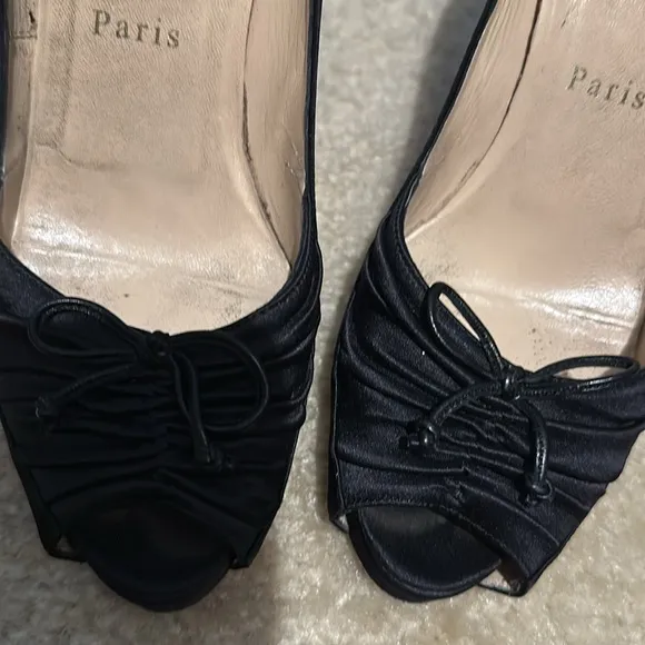 Christian Louboutin peep toe heels