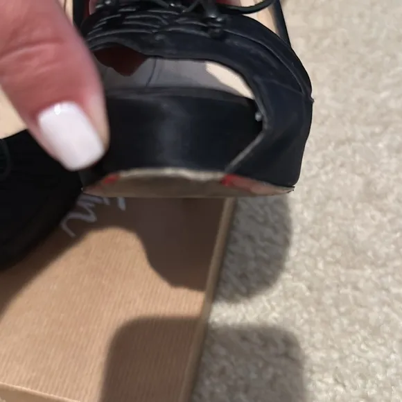 Christian Louboutin peep toe heels
