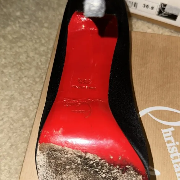 Christian Louboutin peep toe heels