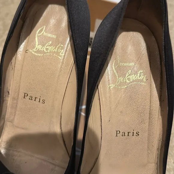 Christian Louboutin peep toe heels