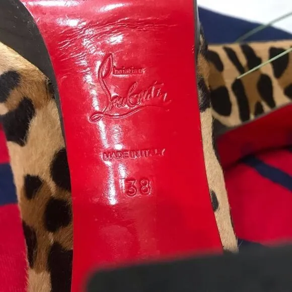 CHRISTIAN LOUBOUTIN Paris PONY LEOPARD‎