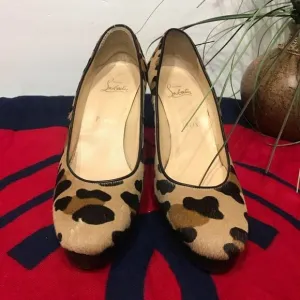 CHRISTIAN LOUBOUTIN Paris PONY LEOPARD‎