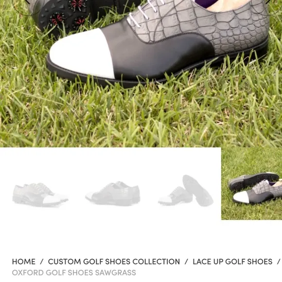 Civardi Custom Golf Shoes 14d Oxford Golf Shoes SAWGRASS