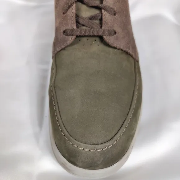 Clarks Gaskill Olive Comb Lace Up Sneaker Mens Comfort Casual Shoe Size 12M
