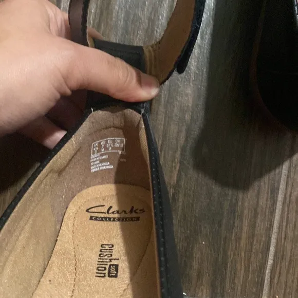 Clarks Mary Jane style round toe shoes