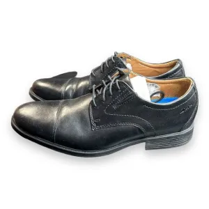 Clarks Men's Tilden Cap Oxford, Black Leather US Size 8 M