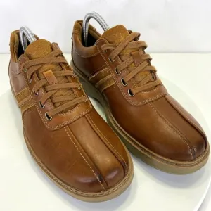 Clark's Un Ramble Go Oxford Sneakers Mens Sz 7.5 Brown Lace Up Comfort Walking