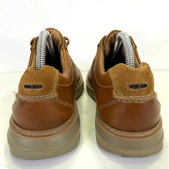Clark's Un Ramble Go Oxford Sneakers Mens Sz 7.5 Brown Lace Up Comfort Walking
