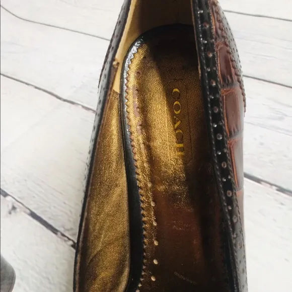 Coach peep toe style pumps