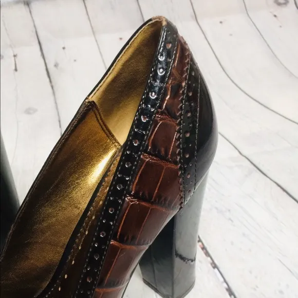 Coach peep toe style pumps