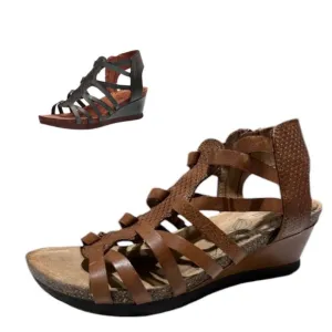 Cobb Hill Shona Tstrap BROWN Wedge Sandal