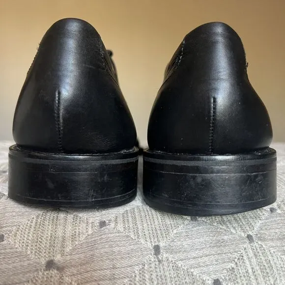 Cole Haan Black Leather Apron Toe Lace Up Oxford Shoes Mens Size 10 M CO6599