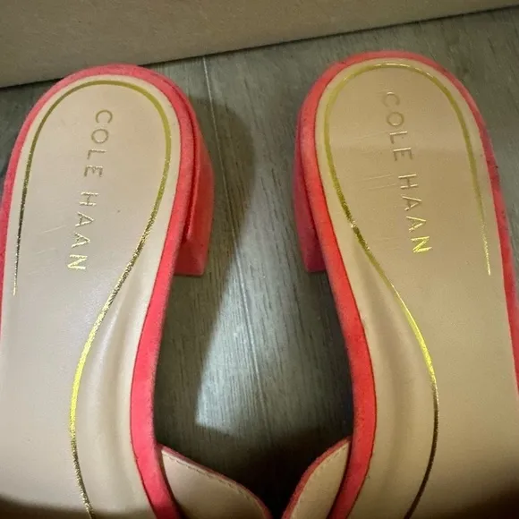 Cole Haan Geranium Calli Single Band Block Heel Slide Sandal - Size 9.5