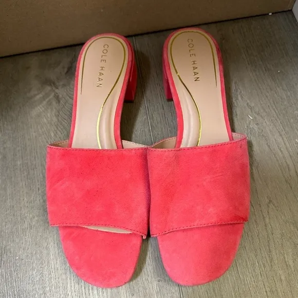 Cole Haan Geranium Calli Single Band Block Heel Slide Sandal - Size 9.5