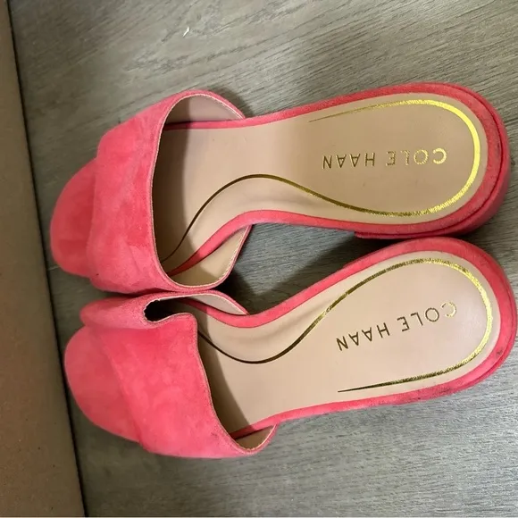 Cole Haan Geranium Calli Single Band Block Heel Slide Sandal - Size 9.5