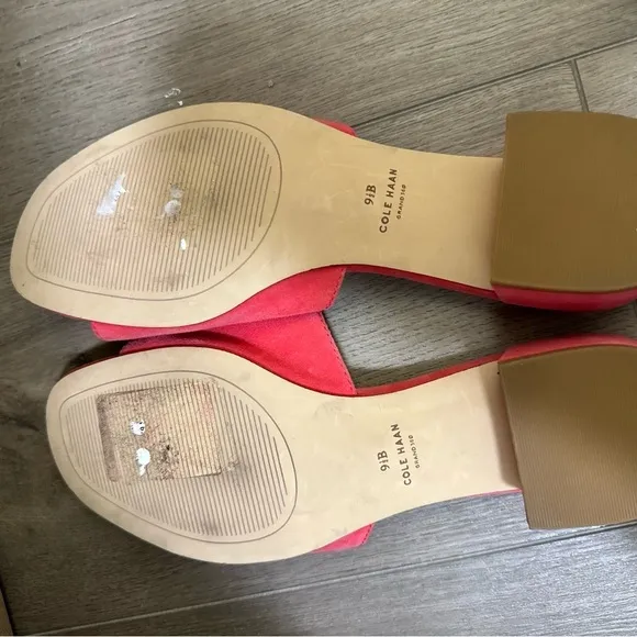 Cole Haan Geranium Calli Single Band Block Heel Slide Sandal - Size 9.5