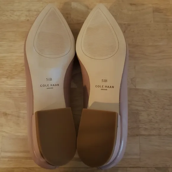 COLE HAAN Leah Skimmer Flat In Maple Brown Sz: 5.5 **New**