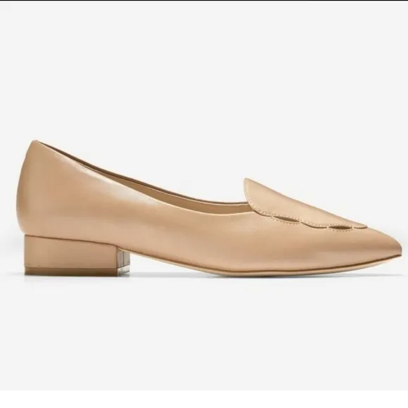 COLE HAAN Leah Skimmer Flat In Maple Brown Sz: 5.5 **New**