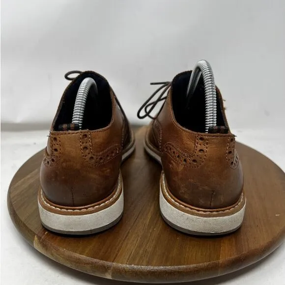 Cole Haan Mens 8.5 M Morris Grand OS‎ Wingtip Oxford Shoes Brown Leather C30697