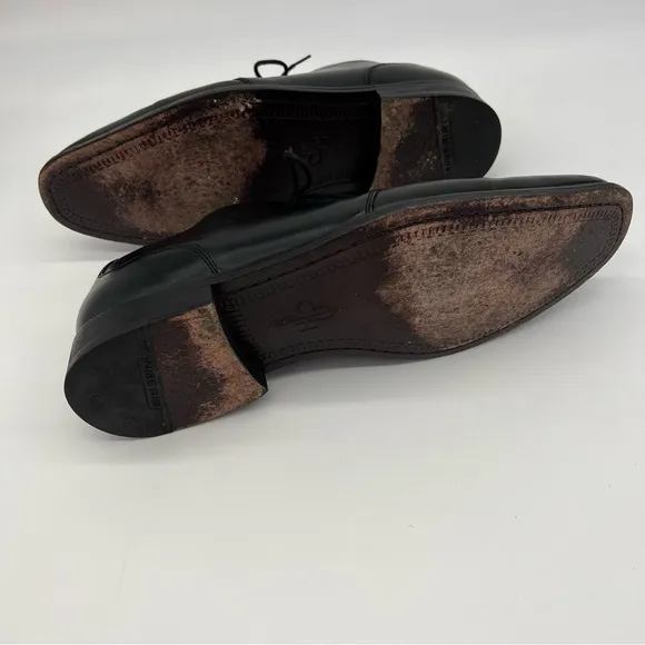 Cole Haan NikeAir Outsole Black Oxford Shoes C07671 Lace Up Apron Toe