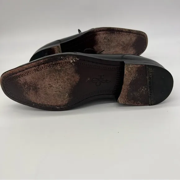 Cole Haan NikeAir Outsole Black Oxford Shoes C07671 Lace Up Apron Toe