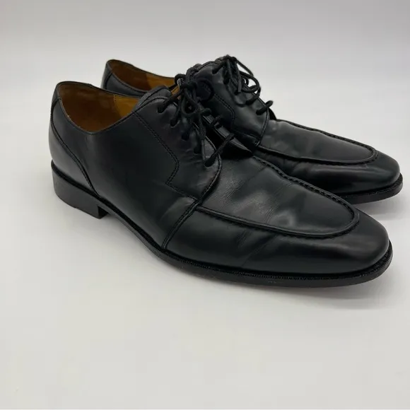 Cole Haan NikeAir Outsole Black Oxford Shoes C07671 Lace Up Apron Toe