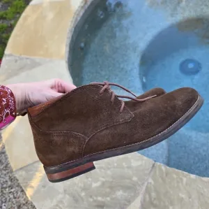 Cole Haan Ogden Stitch Chukka Boot Brown Suede C26393 Shoes 12M