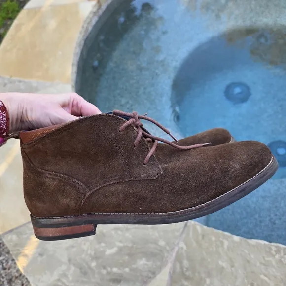 Cole Haan Ogden Stitch Chukka Boot Brown Suede C26393 Shoes 12M