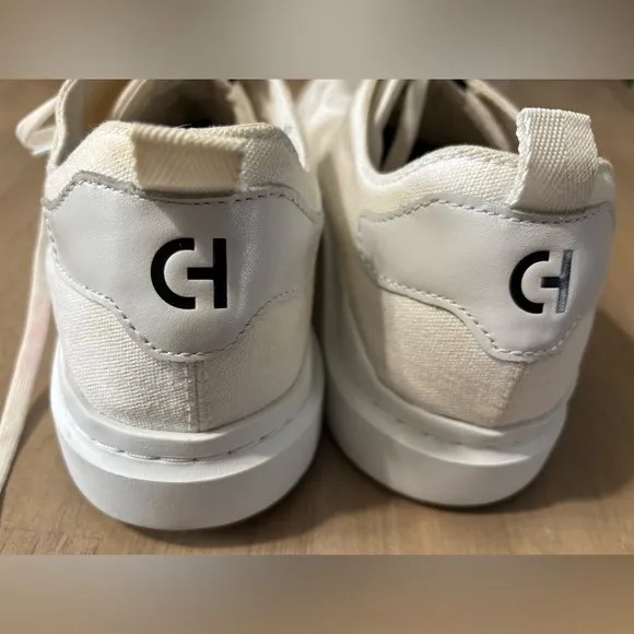 Cole Haan Optic White Leather Sneakers Grand 360 design  Size 11.5