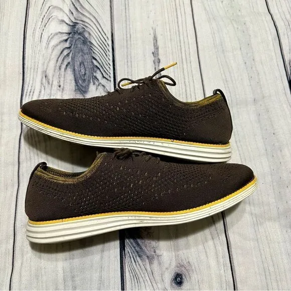 Cole Haan Shoes Men 13 M OriginalGrand Oxford Plain Toe Gray Stitchlite