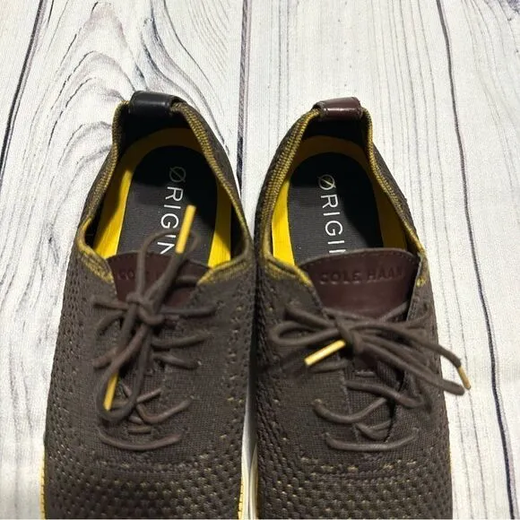 Cole Haan Shoes Men 13 M OriginalGrand Oxford Plain Toe Gray Stitchlite