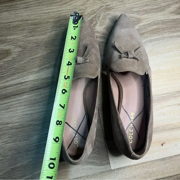 Cole Haan Viola Skimmer Flat LIGHT WHISKEY SUEDE size 7B