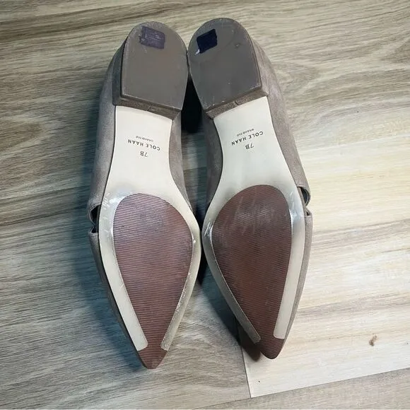 Cole Haan Viola Skimmer Flat LIGHT WHISKEY SUEDE size 7B
