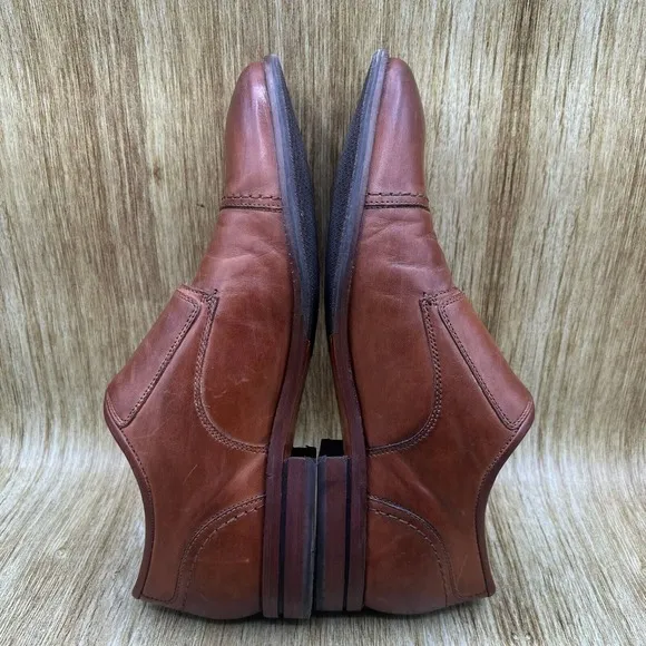 Cole Haan Warner Grand Monk Strap Men's Size 10 D Brown Shoes Cap Toe C29305